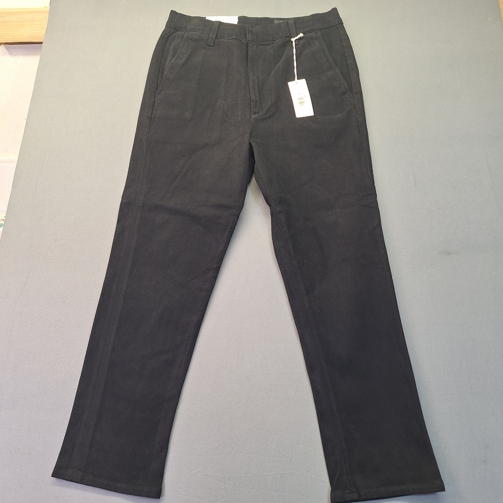 AG Adriano Goldschmied Solomon Crop Slouchy Tapered Black Pants 1999BBD Size 31